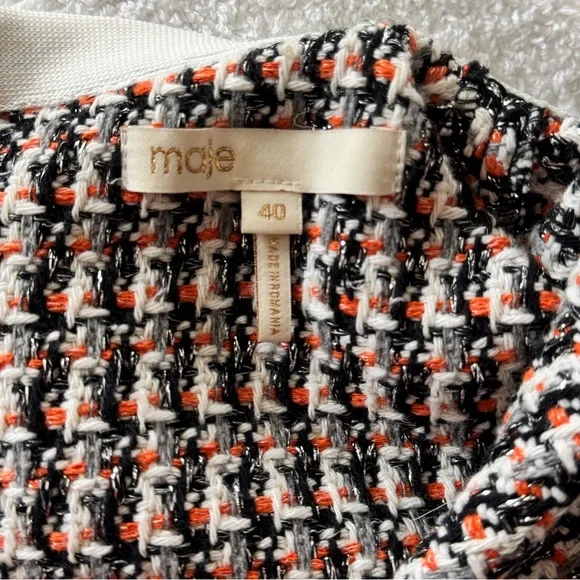 Elegant Black and White Tweed Dress - Picture 7 of 9